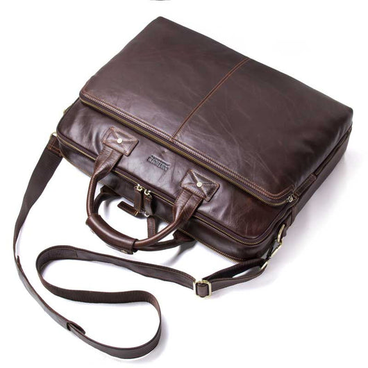 Maletín de Cuero para Hombre con Gran Capacidad - Bolsa Profesional - Image 8