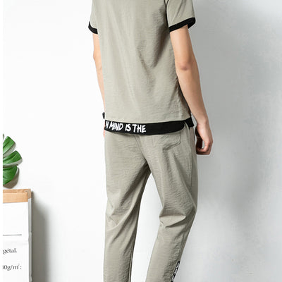 Conjunto Deportivo Hombre Manga Corta Seda Helada - Casual y Fresco - Image 3
