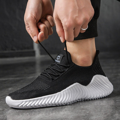Zapatos Deportivos de Malla para Hombre - Blanco Clásico