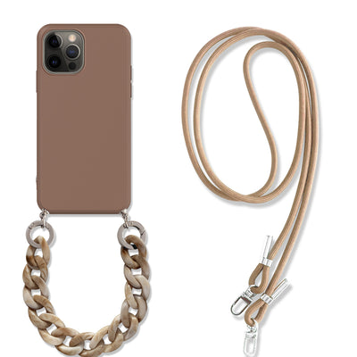 Funda Protectora Anti-Caída para iPhone con Diseño de Espalda Diagonal
