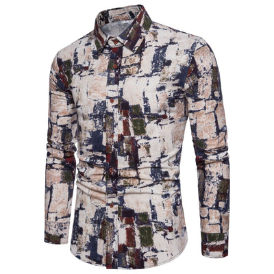 Camisa de Manga Larga con Estampado Floral para Hombre - Image 20