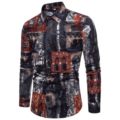 Camisa de Manga Larga con Estampado Floral para Hombre - Image 18