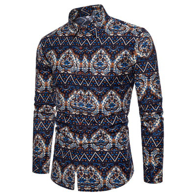 Camisa de Manga Larga con Estampado Floral para Hombre - Image 10