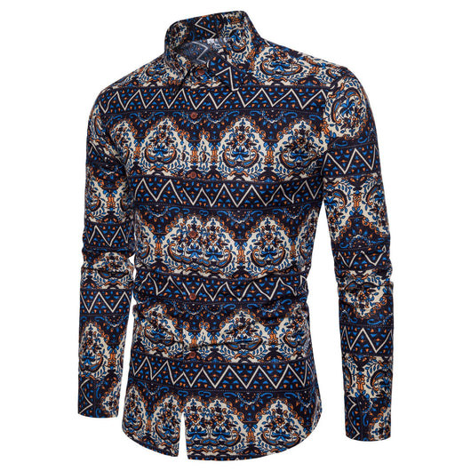 Camisa de Manga Larga con Estampado Floral para Hombre - Image 10