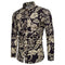 Camisa de Manga Larga con Estampado Floral para Hombre