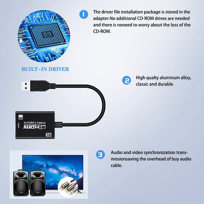 Capturador HDMI para Transmisión en Vivo - Convierte tu Gameplay en Contenido Profesional - Image 10