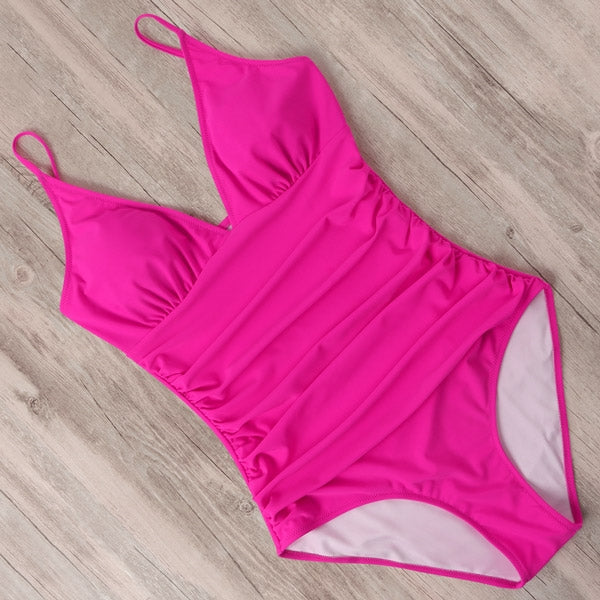 Traje de Baño Bikini Retro a Rayas para Mujer