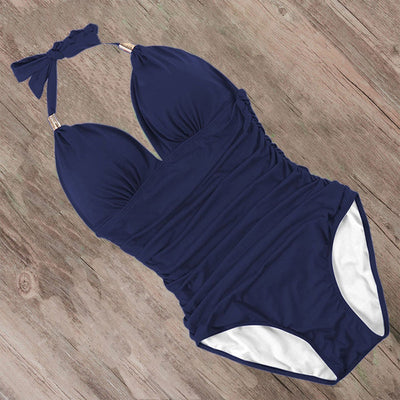 Traje de Baño Bikini Retro a Rayas para Mujer - Image 7