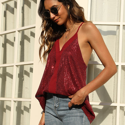 Camiseta Sexy Elegante Estilo Europeo y Americano para Mujer