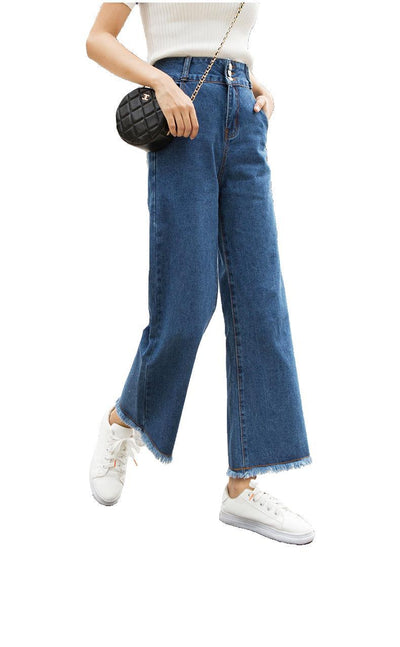 Jeans Talle Alto Rectos Capri para Mujer - Image 4