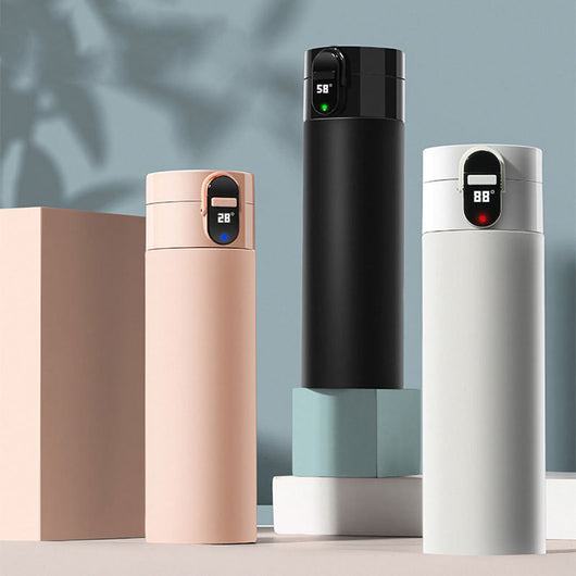 Vaso Inteligente Recargable con Pantalla de Temperatura
