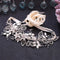 Light Luxury Alloy Flower Wedding Dress Belt Ivory