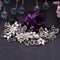 Light Luxury Alloy Flower Wedding Dress Belt Purple