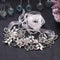 Light Luxury Alloy Flower Wedding Dress Belt Ivory A