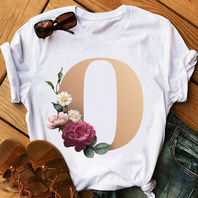 Remera Estampada con 26 Letras Doradas para Mujer - Image 15