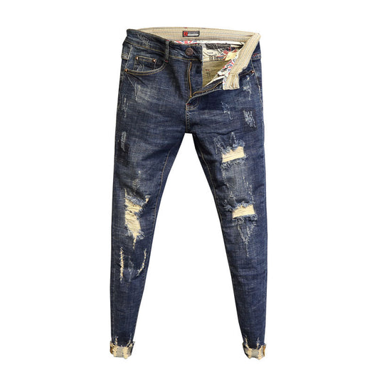 Pantalones Slim con Dobladillo Deshilachado - Estilo Personalizado - Image 5