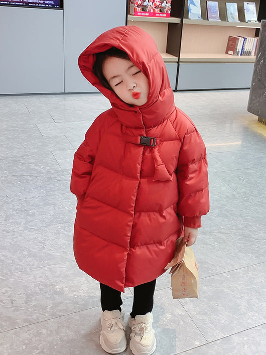 Chaqueta de Plumón para Niña Invierno Estilo Occidental - Image 11