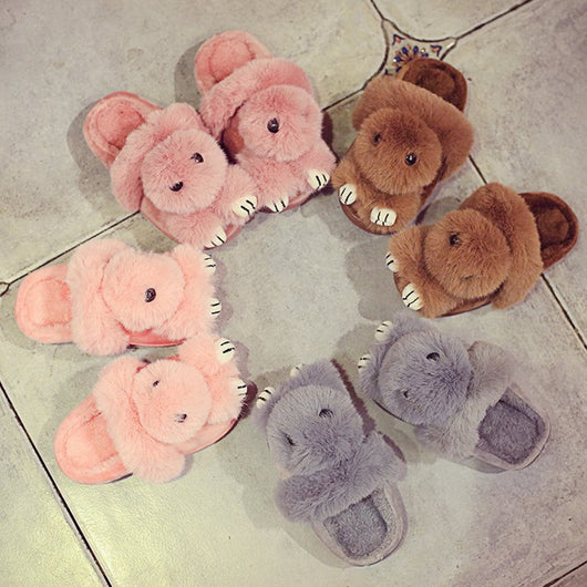 Pantuflas Invierno Niñas Conejo Rex - Zapatillas Casa Cálidas y Adorables - Image 5