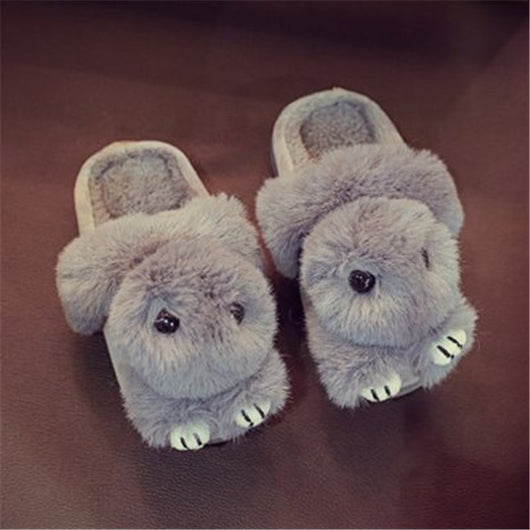 Pantuflas Invierno Niñas Conejo Rex - Zapatillas Casa Cálidas y Adorables - Image 3