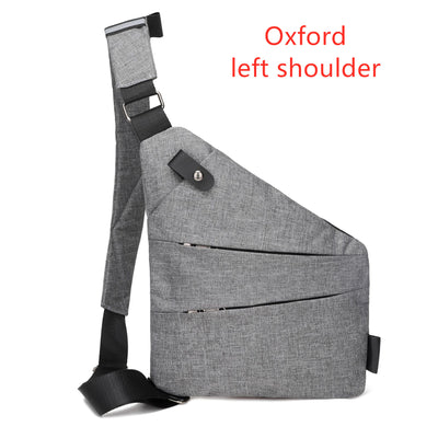 Bolsa de Lona para Hombre - Mochila Cruzada Multifunción con Protección Antirrobo - Image 7