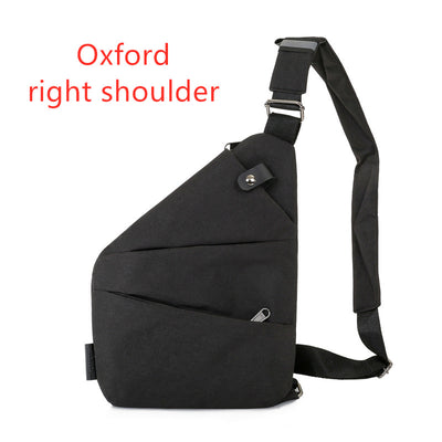 Bolsa de Lona para Hombre - Mochila Cruzada Multifunción con Protección Antirrobo - Image 9