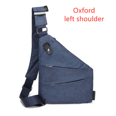 Bolsa de Lona para Hombre - Mochila Cruzada Multifunción con Protección Antirrobo - Image 10