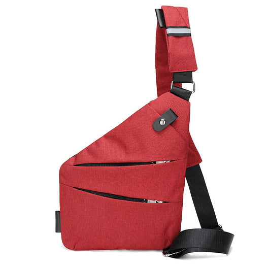 Bolsa de Lona para Hombre - Mochila Cruzada Multifunción con Protección Antirrobo - Image 11