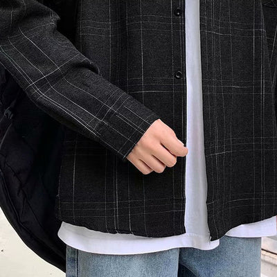 Camisa Casual de Cuadros para Hombre de Manga Larga - Image 5