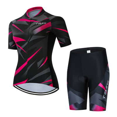Conjunto Deportivo de Ciclismo Manga Corta para Hombre y Mujer - Image 6