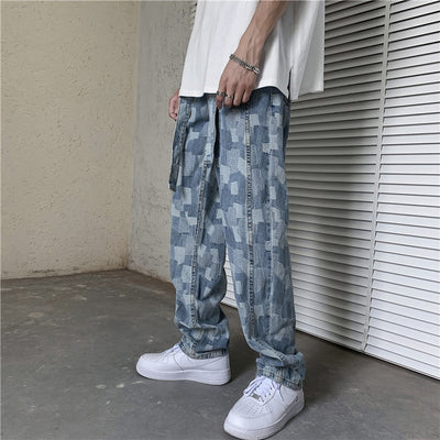 Jeans Rectos Holgados Estilo Hong Kong para Hombre - Image 2
