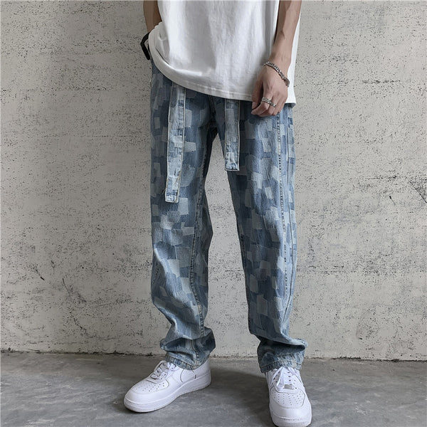 Jeans Rectos Holgados Estilo Hong Kong para Hombre - Image 5