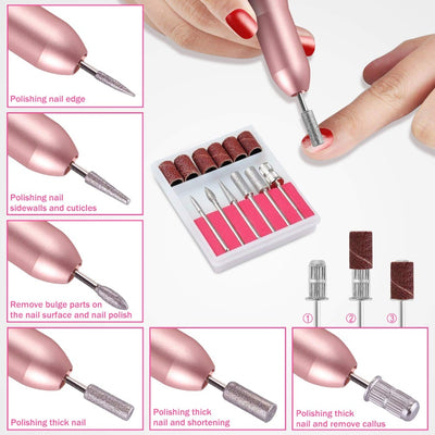 Pluma Pulidora de Uñas Eléctrica Compacta con Velocidad Ajustable - Image 2