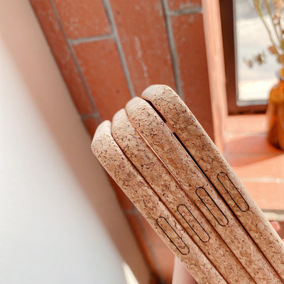 Funda de Cuero para iPhone con Diseño de Grano de Madera Natural - Image 13