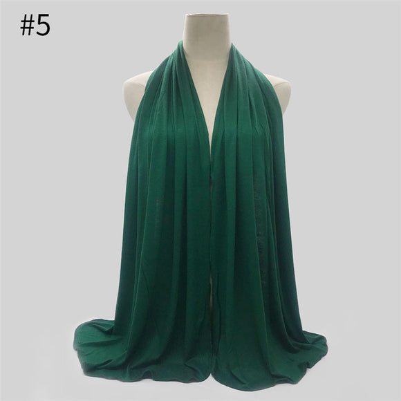 Hijab Largo de Jersey 170x60cm - Pañuelo Musulmán Versátil y Elegante