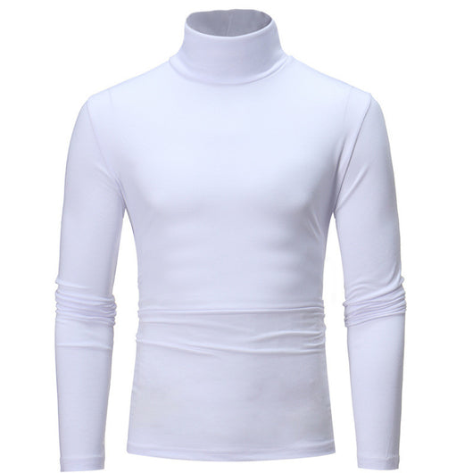 Camiseta Ajustada de Cuello Alto Manga Larga para Hombre - Image 12
