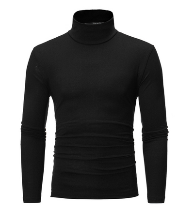 Camiseta Ajustada de Cuello Alto Manga Larga para Hombre - Image 16