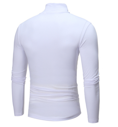 Camiseta Ajustada de Cuello Alto Manga Larga para Hombre - Image 15