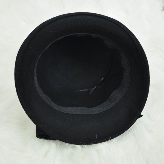 Sombrero Pescador de Lana con Gran Moño y Ala Redondeada - Image 16
