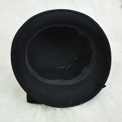 Sombrero Pescador de Lana con Gran Moño y Ala Redondeada - Image 3