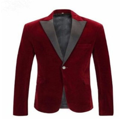 Saco de Terciopelo Burgundy - Estilo Casual Sofisticado - Image 2