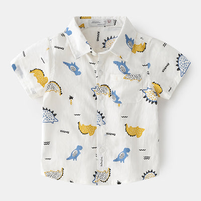 Playera Infantil de Verano con Estampado Cartoon Estilo Coreano - Image 11
