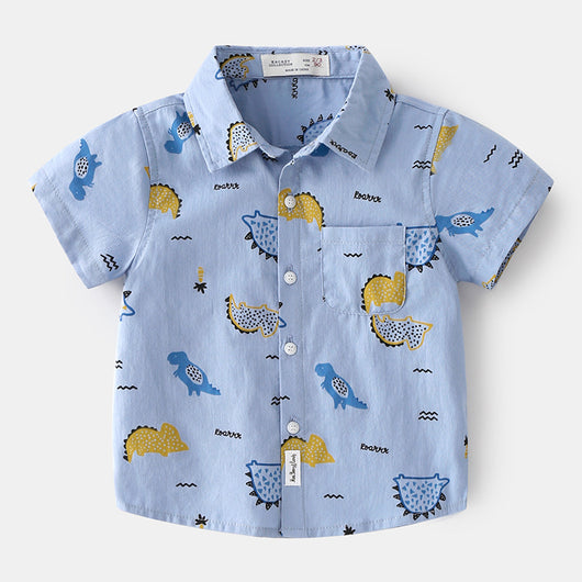 Playera Infantil de Verano con Estampado Cartoon Estilo Coreano - Image 3