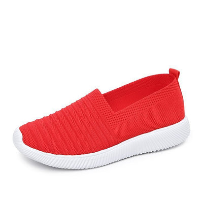 Zapatillas Cómodas de Tejido Volador Estilo Coreano - Zapatos sin Cordones para Mujer - Image 2