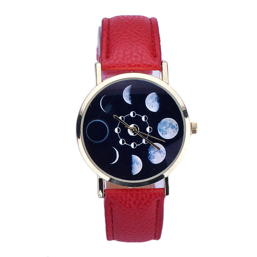 Reloj de Cuarzo para Dama con Correa de Moda y Diseño Luna - Image 10