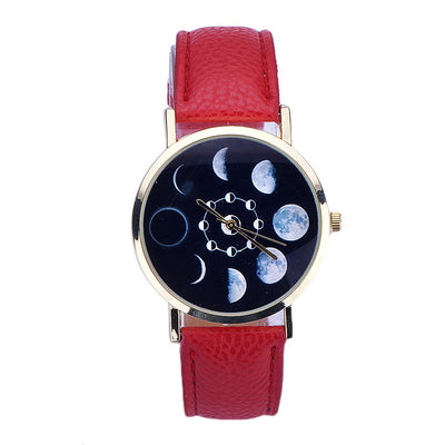 Reloj de Cuarzo para Dama con Correa de Moda y Diseño Luna - Image 2