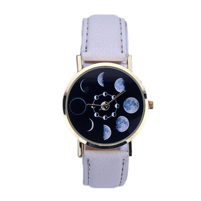 Reloj de Cuarzo para Dama con Correa de Moda y Diseño Luna - Image 4