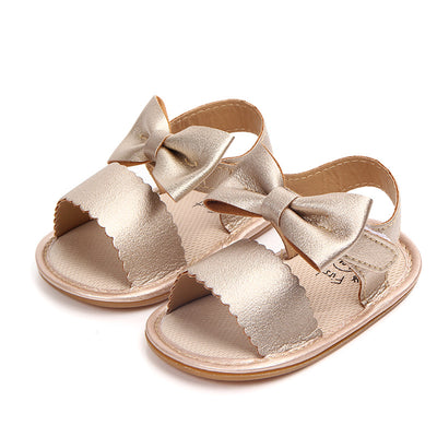 Sandalias para Bebé con Moño - Zapatos de Cuero PU Suave - Image 6