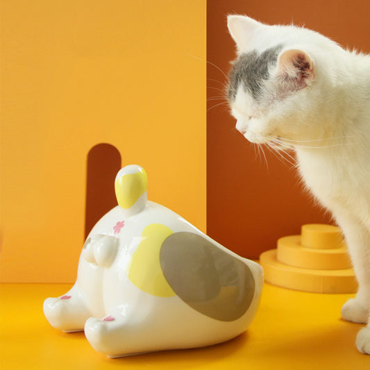 Comedero Elevado de Cerámica para Perros y Gatos