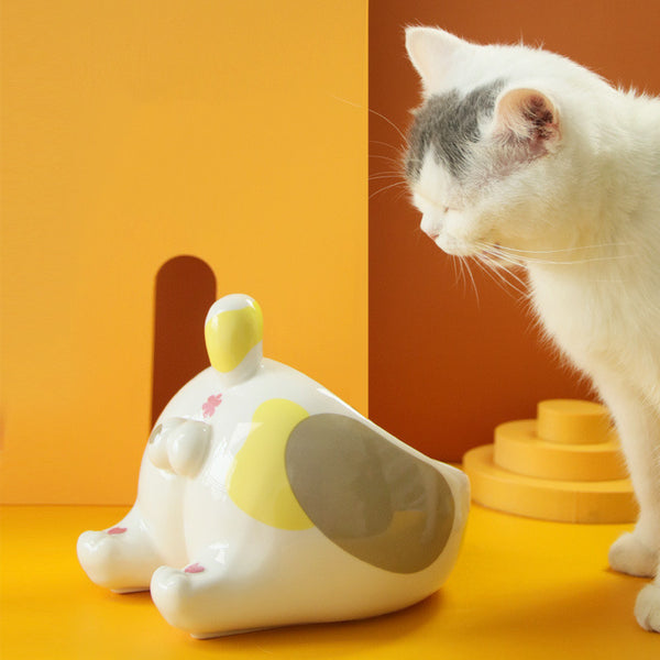 Comedero Elevado de Cerámica para Perros y Gatos