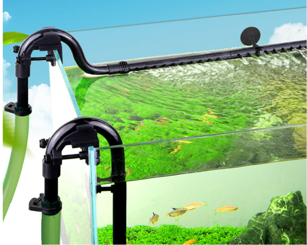 Tubo de lluvia para entrada y salida de filtro de acuario